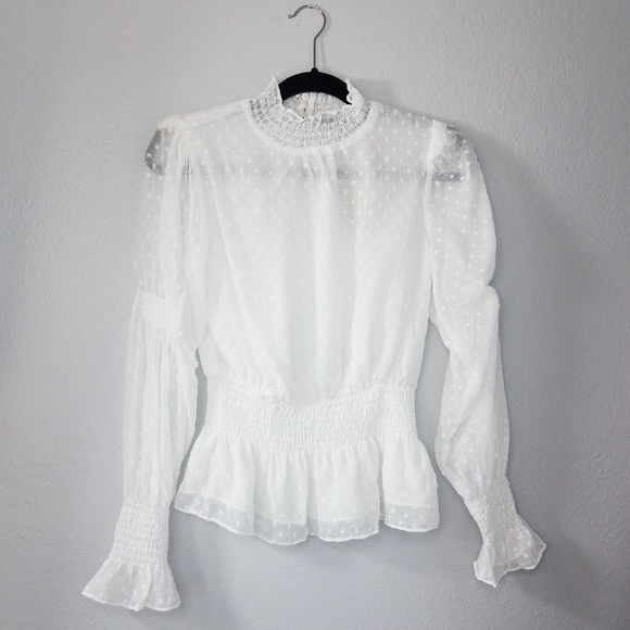 Swiss dot blouse - Picture 7 of 8